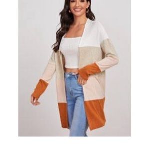 Color block cardigan size xs